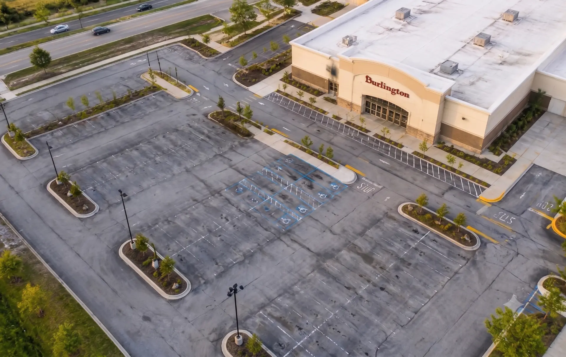 Current satellite view of the property